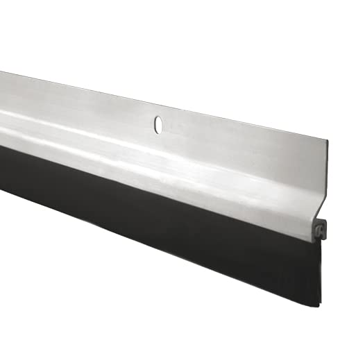Zugluftstopper aus silbernem Aluminium mit Gummi, 1 m Länge, ideal zum Isolieren von Türen und Fenstern, robust Zugluftstopper aus silbernem Aluminium mit Gummi, 1 m Länge, ideal zum Isolieren von Türen und Fenstern, robust von PRENDELUZ