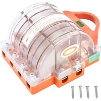 Eosnow 4-poliger Messerschalter, doppelseitiger, transparenter Trennmesserschalter mit LED-Anzeigen, 160 A, AC380 V von PRENFLE