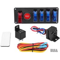 Jeffergarden 6 in 1 Racing Car Auto Ignition Switch Panel Engine Start Button Control Kit 12V von PRENFLE