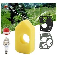 Ej.Life Luftfilter Zündkerzendichtungssatz Mäher Ersatzteile Luftfilter mit Primer für Briggs & Stratton 795083 698369 694394 von PRENFLE