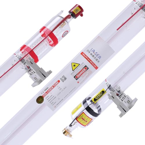 PRESIONQI CO2 Laserröhre, 35W 45W CO2 Laser Tube, CO2 Glaslaserrohr Länge 720mm dia.50mm, for Laser Engraving and Cutting Machine and Laser Engraver ﻿ von PRESIONQI