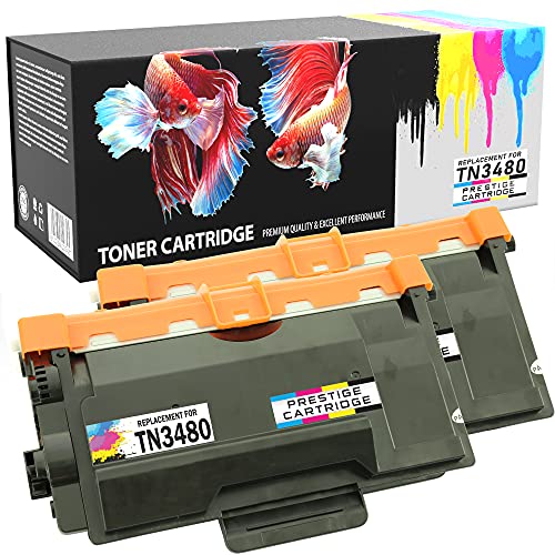 2 Tonerkartuschen TN3480 kompatibel zu Brother DCP-L5500DN L6600DW HL-L5000D L5100DN L5100DNT L5100DNTT L5200DW L6250DN L6300DW L6300DWT L6400DW L6400DWT MFC-L5700DN L5750DW L6800DW L6800DWT L6900DW von PRESTIGE CARTRIDGE
