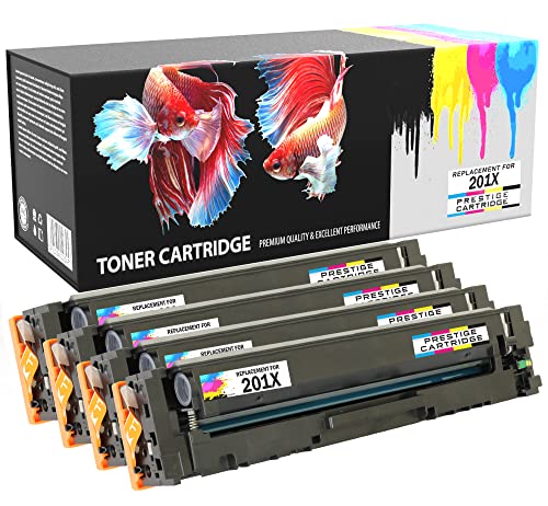 PRESTIGE CARTRIDGE 201X CF400X Kompatible Tonerkartusche für HP Laserjet Pro M252dw M252n MFP M274n MFP M277dw MFP M277n - Schwarz Cyan Magenta Gelb von PRESTIGE CARTRIDGE