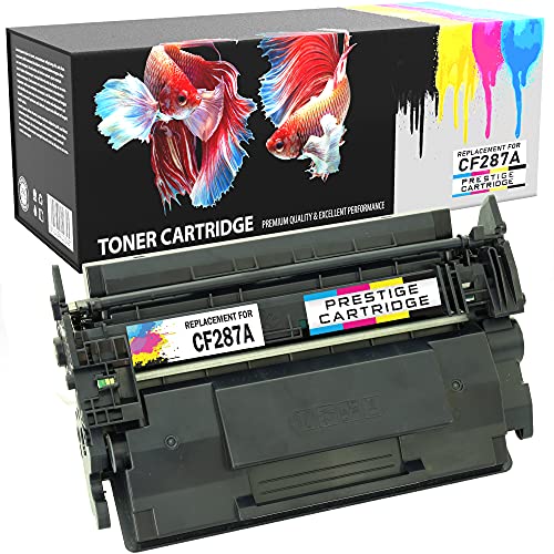 PRESTIGE CARTRIDGE CF287A Tonerkartusche für Laserdrucker HP Laserjet Enterprise M506dn M506n M506x MFP M527c M527dn M527f M527z | HP Laserjet Pro M501dn M501n – Schwarz von PRESTIGE CARTRIDGE
