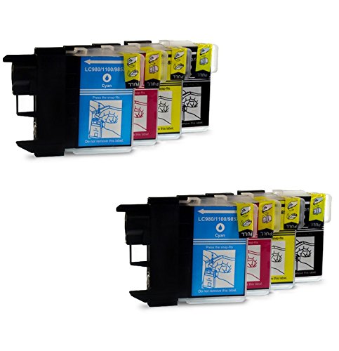 Prestige Cartridge LC1100/LC985 8er Pack Druckerpatronen für Brother DCP J125 J515W MFC J220 J265W J410 J415W DCP 165C 185C 195C 375CW MFC 250C 290C 490CW 670CD 790CW 930CDN schwarz cyan magenta gelb Prestige Cartridge LC1100/LC985 8er Pack Druckerpatronen für Brother DCP J125 J515W MFC J220 J265W J410 J415W DCP 165C 185C 195C 375CW MFC 250C 290C 490CW 670CD 790CW 930CDN schwarz cyan magenta gelb von PRESTIGE CARTRIDGE