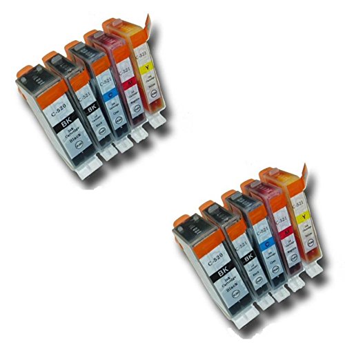 Prestige Cartridge PGI-520/CLI-521 10er Pack Druckerpatronen für Canon Pixma MP540 x MP550 MP560 MP620 MP630 MP640 MP980 MP990 MX860 MX870 iP3600 iP4600 iP4700 schwarz photoschwarz cyan magenta gelb Prestige Cartridge PGI-520/CLI-521 10er Pack Druckerpatronen für Canon Pixma MP540 x MP550 MP560 MP620 MP630 MP640 MP980 MP990 MX860 MX870 iP3600 iP4600 iP4700 schwarz photoschwarz cyan magenta gelb von PRESTIGE CARTRIDGE