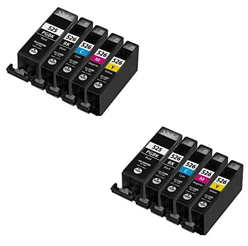 Prestige Cartridge PGI-525/CLI-526 10er Pack Druckerpatronen für Canon Pixma IP 4800 4850 4950 MG 5120 5150 5220 5250 6140 6150 8120 8150 IX 6520 6550 MX882 885 schwarz photoschwarz cyan magenta gelb Prestige Cartridge PGI-525/CLI-526 10er Pack Druckerpatronen für Canon Pixma IP 4800 4850 4950 MG 5120 5150 5220 5250 6140 6150 8120 8150 IX 6520 6550 MX882 885 schwarz photoschwarz cyan magenta gelb von PRESTIGE CARTRIDGE