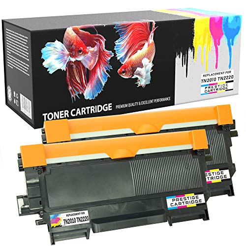 Prestige Cartridge TN-2010 TN-2220 Toner Kompatibel mit Brother HL-2130 HL-2132 HL-2135 HL-2220 HL-2230 HL-2240 2240D 2250DN 2270DW DCP-7055 7055W 7060D 7065DN 7070DW MFC-7460DN 7860DW | 2er Pack von PRESTIGE CARTRIDGE