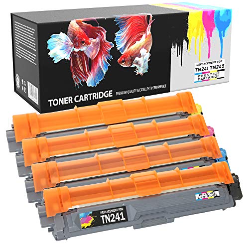 Prestige Cartridge TN-241 TN-245 Toner Kompatibel mit Brother HL-3140CW 3150CDW 3170CDW DCP-9015CDW 9020CDW MFC-9140CDN 9330CDW 9340CDW 9332CDW 9142CDN | 4er Pack von PRESTIGE CARTRIDGE