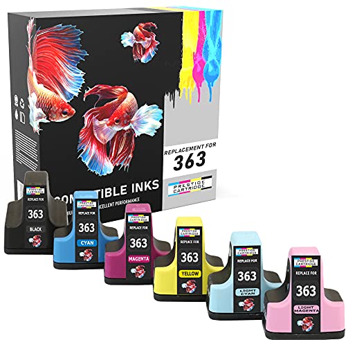 Prestige Cartridge Tintenpatrone HP363 passend zu HP Drucker Photosmart C5100, C5150, 6-er Pack, farbig sortiert von PRESTIGE CARTRIDGE