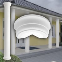 Prestige Decor - Säulen und Halbsäulen Fassade rund Set Auswahl 405mm LC103: Halbrund, Kapitell von PRESTIGE DECOR