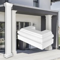 Prestige Decor - Säulen und Halbsäulen eckig teils kanneliert in 3 Größen, Fassadenstuck modern außen : Basis, Größe s - halbiert Prestige Decor - Säulen und Halbsäulen eckig teils kanneliert in 3 Größen, Fassadenstuck modern außen : Basis, Größe s - halbiert von PRESTIGE DECOR