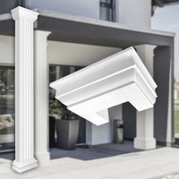 Prestige Decor - Säulen und Halbsäulen eckig teils kanneliert in 3 Größen, Fassadenstuck modern außen : Kapitell, Größe s - halbiert Prestige Decor - Säulen und Halbsäulen eckig teils kanneliert in 3 Größen, Fassadenstuck modern außen : Kapitell, Größe s - halbiert von PRESTIGE DECOR