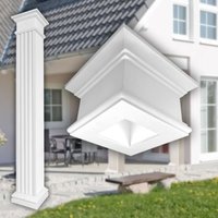 Prestige Decor - Säulen und Halbsäulen eckig voll kanneliert in 3 Größen, Fassadenstuck modern außen : Größe m - geschlossen, Basis/Kapitell Prestige Decor - Säulen und Halbsäulen eckig voll kanneliert in 3 Größen, Fassadenstuck modern außen : Größe m - geschlossen, Basis/Kapitell von PRESTIGE DECOR