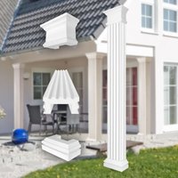 Prestige Decor - Säulen und Halbsäulen eckig voll kanneliert in 3 Größen, Fassadenstuck modern außen : Komplettset 3, Größe s - halbiert Prestige Decor - Säulen und Halbsäulen eckig voll kanneliert in 3 Größen, Fassadenstuck modern außen : Komplettset 3, Größe s - halbiert von PRESTIGE DECOR
