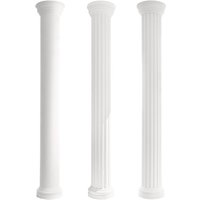 Säulen und Halbsäulen Fassade rund Set Auswahl 305mm LC102: Rund, Kapitell von PRESTIGE DECOR