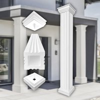 Säulen und Halbsäulen eckig teils kanneliert in 3 Größen, Fassadenstuck modern außen Prestige Decor Komplettset 1, Größe l - geschlossen Säulen und Halbsäulen eckig teils kanneliert in 3 Größen, Fassadenstuck modern außen Prestige Decor Komplettset 1, Größe l - geschlossen von PRESTIGE DECOR