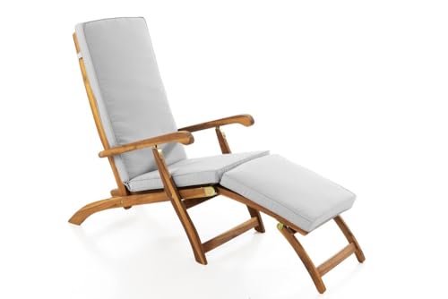 PRESTIGE HOME LIVING OUTDOOR Ergonomische Saunaliege/Sonnenliege inkl. Auflage, ca. 97/149 x 56 x 96 cm - Akazienholz PRESTIGE HOME LIVING OUTDOOR Ergonomische Saunaliege/Sonnenliege inkl. Auflage, ca. 97/149 x 56 x 96 cm - Akazienholz von PRESTIGE HOME LIVING OUTDOOR