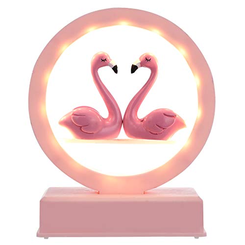 1 Stk Flamingo-nachtlicht Flamingo-musik-nachtlicht Lampe Für Optische Täuschung Autoschilder Flamingo-nachtlampe Nachtlicht in Flamingo-form 3d Geschenk Licht Harz Mädchen Herz von PRETYZOOM