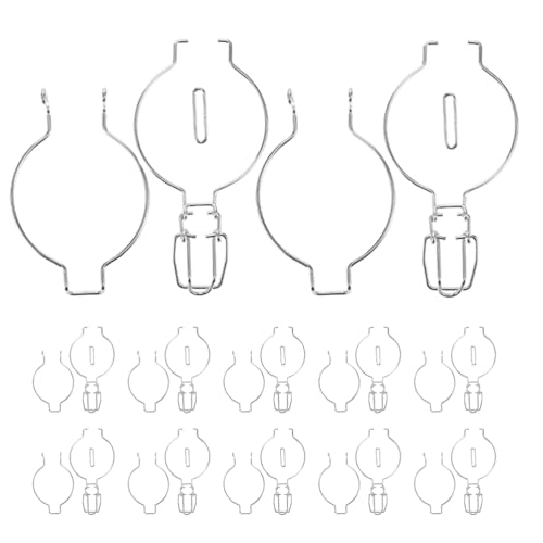 12 Stück Dichtungsdosenschnalle, Gewindehalter, Edelstahl-Drahtgriffe, Einmachglas-Drahtklemme, Einmachglas-Drahtgriffe, Glasdose, Metallschnalle, Einmachglas, Drahtverriegelung, Ersatz, Silber von PRETYZOOM