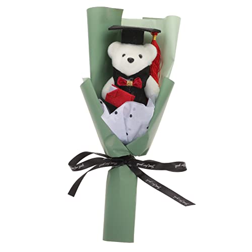 PRETYZOOM 1 Bund Abschlussfeier Deko Graduation Bear Bouquet Geschenkidee Foto Requisite Niedlicher Grüner Bär Verarbeitet Tisch und Raumdekoration für Abschlussfeiern und Partyfeiern von PRETYZOOM