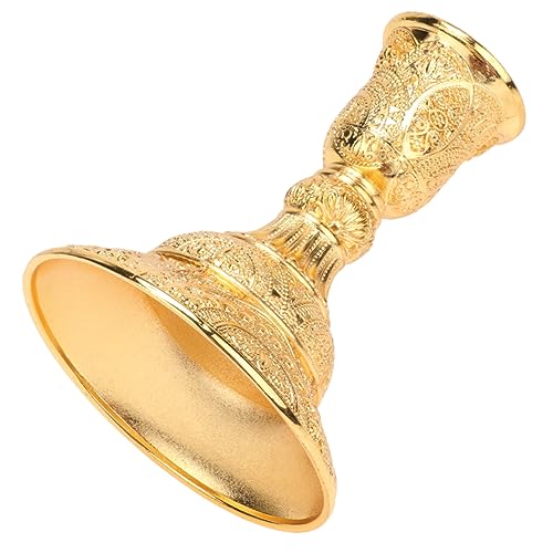 PRETYZOOM 1 Paar Leuchter Kerzenhalter Tisch Festival Wieder anzünden Retro khimar Hijab elegant Partyaccessoire Party Accessoires Nachtclub Party-Kerzenständer Abendessen Eisen Golden von PRETYZOOM