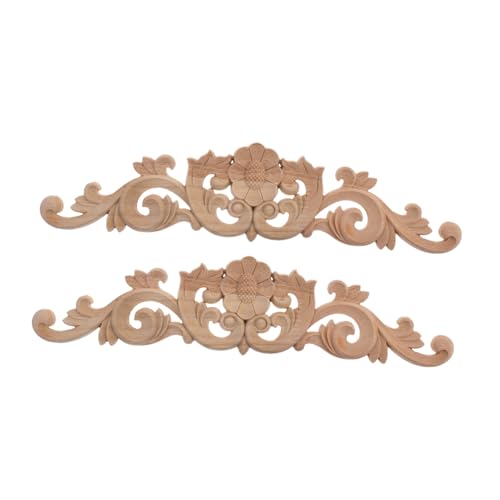 PRETYZOOM 1 Satz Applikation Aus Holz Aschenbecher Mit Doppeltem Verwendungszweck Vintage - Türaufkleber Mit Blumen Multifunktionaler Aschenbecher Blumentürdekoration Beige 2st von PRETYZOOM