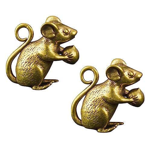 PRETYZOOM 2stücke Chinesische Statue Messing Figuren Schreibtisch Dekoration Messing Skulptur Home Office Ornament PRETYZOOM 2stücke Chinesische Statue Messing Figuren Schreibtisch Dekoration Messing Skulptur Home Office Ornament von PRETYZOOM