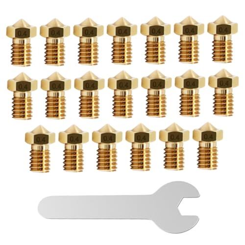 PRETYZOOM 1 Satz Druck Zubehör mit Messing Düsen für Drucker Fixierschlüssel für Abrasive Installieren PRETYZOOM 1 Satz Druck Zubehör mit Messing Düsen für Drucker Fixierschlüssel für Abrasive Installieren von PRETYZOOM