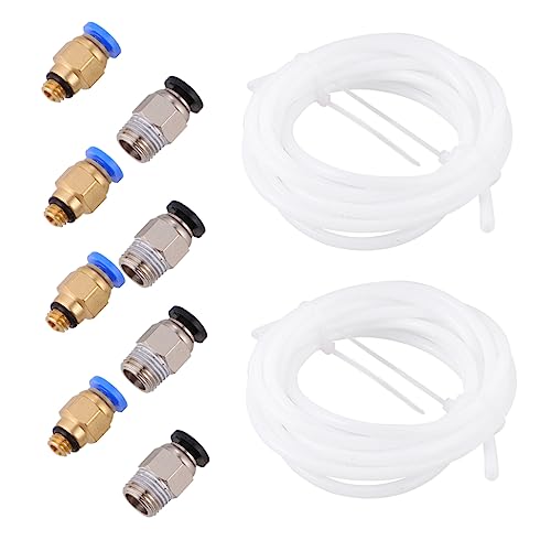 PRETYZOOM Ptfe Schlauch Satz mit Schnellkupplung Pneumatischer Zubehör Hitzebeständig für Filamentanschlüsse PRETYZOOM Ptfe Schlauch Satz mit Schnellkupplung Pneumatischer Zubehör Hitzebeständig für Filamentanschlüsse von PRETYZOOM