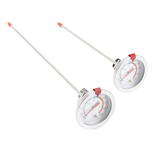 PRETYZOOM 1 Satz Frittierthermometer Mit Clip Hochtemperaturbeständig Für Grill Und Backofen Präzise Temperaturmessung Für Und Frittiergerichte Und Tragbar 2 Stück von PRETYZOOM