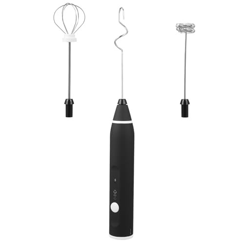 PRETYZOOM 1 Satz Multifunktionaler Handmixer USB Aufladbarer Milchaufschäumer aus Ergonomisch Leistungsstark für Kaffee und Getränke für Zuhause Büro von PRETYZOOM