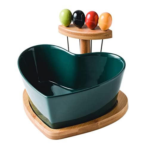 PRETYZOOM Elegante Herzförmige Obstschale Keramik-salatschüssel für Partys Osterdeko PRETYZOOM Elegante Herzförmige Obstschale Keramik-salatschüssel für Partys Osterdeko von PRETYZOOM