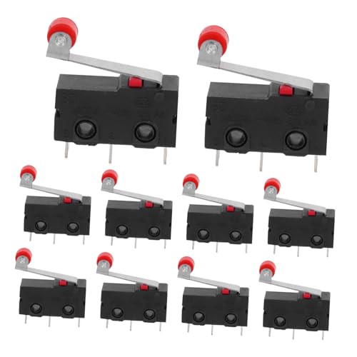 PRETYZOOM 1 Satz Spdt Momentary Mikroschalter Mit Rollenhebel Für Präzise Anwendungen Elektronik Und Automatisierung 10 Stück PRETYZOOM 1 Satz Spdt Momentary Mikroschalter Mit Rollenhebel Für Präzise Anwendungen Elektronik Und Automatisierung 10 Stück von PRETYZOOM