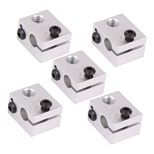 PRETYZOOM 1 Satz Teiliges Heizblock Aus Aluminiumlegierung Für Drucker Kompatibel Mit Edv Für Düse Und Heizrohr Innenschraube Hitzebeständig Und Langlebig 5 Stück von PRETYZOOM