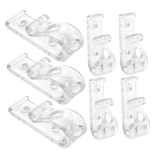 PRETYZOOM 8 Stück Clips für Fensterrollos Rollozüge aus Kunststoff Robust und Langlebig für Jalousien und Vorhänge Installieren von PRETYZOOM