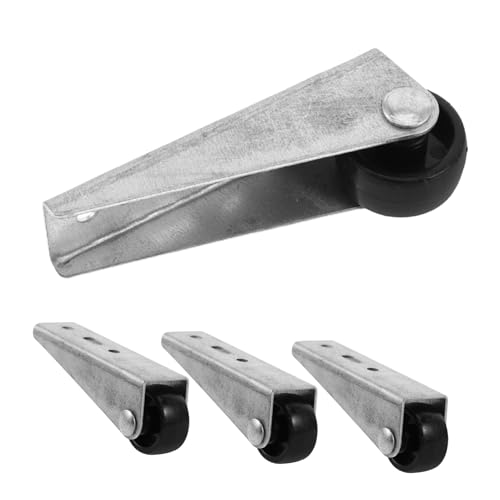 PRETYZOOM 1 Satz Untere Rolle Der Riemenscheibentür Gartentürrad Durchhängendes Türrad Mobilitätsräder Anti-Fall-Rad Der Tür Türstützrad Ankerrolle Für Boote Tür-universalrad Stahl Black 5st von PRETYZOOM