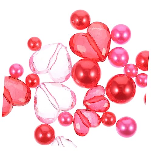 PRETYZOOM 1 Satz Vase Schwimmende Briefe Dekorationen Füllperlen Vasen Gold Tank Girlande Fälschung Bausatz Halter Raumduft Rot Schmuck Nicht Ornament Dekorativ Muschel Tag Acryl von PRETYZOOM