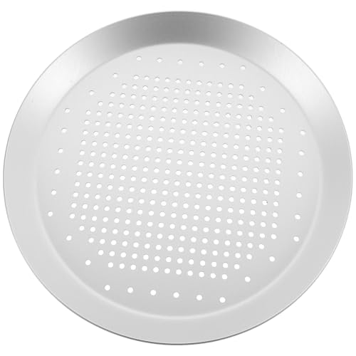PRETYZOOM 1 Stück Aluminiumlegierung Dünne Pfanne für Pfannkuchen und Pizza Backform mit Antihaftbeschichtung Hitzebeständig für Ofentypen Geeignet von PRETYZOOM