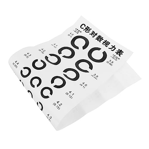 PRETYZOOM 1 Stück C Type Sehtafel für Augenuntersuchungen Wanddiagramm zur Sehschärfekontrolle Hochwertiges Material Leicht Anzubringen Präzise und PRETYZOOM 1 Stück C Type Sehtafel für Augenuntersuchungen Wanddiagramm zur Sehschärfekontrolle Hochwertiges Material Leicht Anzubringen Präzise und von PRETYZOOM