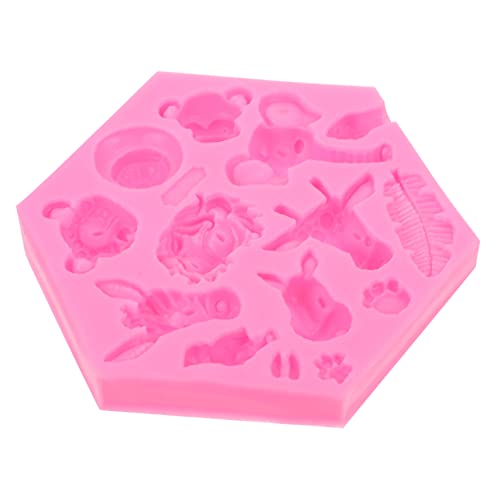 PRETYZOOM 1 Stück Silikonform für Fondant Schokolade und Seifen Kreative Tiermotive Langlebig und Praktisch für Diy Projekte und Bastelarbeiten von PRETYZOOM