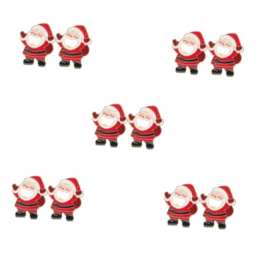 PRETYZOOM 10 Stck. Flaschenöffner des Weihnachtsmanns Magnetischer Flaschenöffner für Kühlschrank weihnachtsbieröffner Weihnachts -Opener -Werkzeug Neuheit Bieröffner Soda-Öffner Legierung von PRETYZOOM