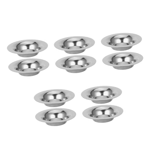 PRETYZOOM 10 Stck. Kerzenschmelzheizung Wachs Schmelztiegel Wachsschmelzschmelztiegel Waxing wärmer Topf Aroma -Wachs -Schmelztiegel Schmelzenwachs -Topf für Aroma Rostfreier Stahl Silber von PRETYZOOM