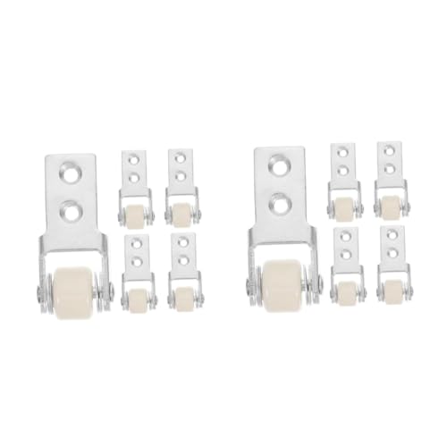 PRETYZOOM 10 Stck. Möbelrollen Laufräder Für Schiebetüren Schiebetür -hardware Terrassenrollen Beschläge Für Schiebetüren Rollen Für Esstisch-möbelroller Türräder Nylon Silber von PRETYZOOM