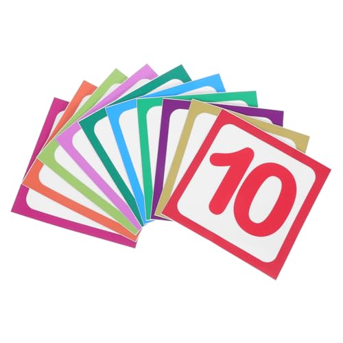 PRETYZOOM 10stücke Wandaufkleber Für Früherziehung Von Kindern rutschfeste Bodenaufkleber Selbstklebende Zahlenspiel-gitteraufkleber Gaming-tapete Für Kinderzimmer DIY-Wand Und von PRETYZOOM