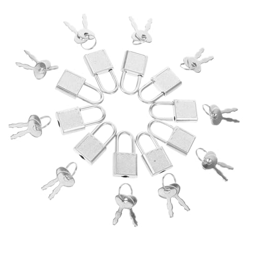 PRETYZOOM 10 Stück Mini Vorhängeschloss Sicherheits aus Zinklegierung für Werkzeugkästen und Tagebücher Kompakt Tragbar und für Schranktüren und Vielseitige Anwendungen PRETYZOOM 10 Stück Mini Vorhängeschloss Sicherheits aus Zinklegierung für Werkzeugkästen und Tagebücher Kompakt Tragbar und für Schranktüren und Vielseitige Anwendungen von PRETYZOOM