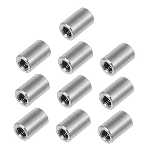 PRETYZOOM 10 Stück Teiliges Edelstahl Kupplungsmuttern Runde Gewindestangen verbindungsmuttern Hochfeste Temperaturbeständige Verlängerungsmuttern für Maschinenbau und Haushalt PRETYZOOM 10 Stück Teiliges Edelstahl Kupplungsmuttern Runde Gewindestangen verbindungsmuttern Hochfeste Temperaturbeständige Verlängerungsmuttern für Maschinenbau und Haushalt von PRETYZOOM