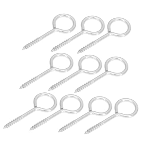 PRETYZOOM 10 Stück Teiliges Edelstahl Ösenschrauben Selbstschneidende Augenschrauben mit Ring für Hängen und Befestigen Hohe Tragkraft für Innen Außenbereich Vielseitig Einsetzbar PRETYZOOM 10 Stück Teiliges Edelstahl Ösenschrauben Selbstschneidende Augenschrauben mit Ring für Hängen und Befestigen Hohe Tragkraft für Innen Außenbereich Vielseitig Einsetzbar von PRETYZOOM