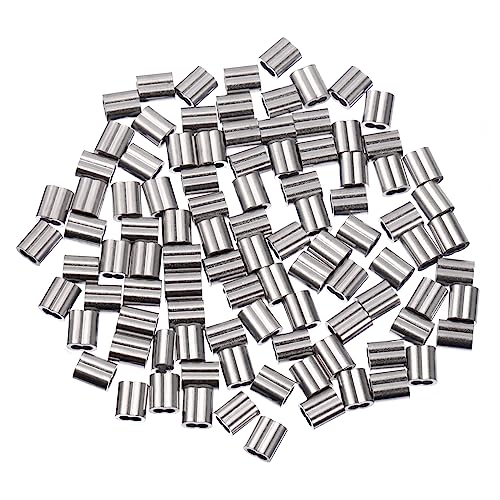 PRETYZOOM 100 Stück Pack Förmige Aluminium Stahlseil Crimpzubehör für Kabelmanagement Silber Drahtverbindungen für Industrielle und Seil Anwendungen Schützt vor Abnutzung PRETYZOOM 100 Stück Pack Förmige Aluminium Stahlseil Crimpzubehör für Kabelmanagement Silber Drahtverbindungen für Industrielle und Seil Anwendungen Schützt vor Abnutzung von PRETYZOOM