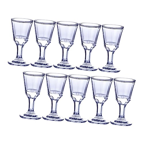 PRETYZOOM 10St Weißweinglas Weingläser 10 ml Schnapsbecher Gläser zur Weinverkostung Whisky-Gläser Martini-Gläser Weißweinbecher 10 ml Weinkrüge Quadrat Schnapsglas Moutai von PRETYZOOM